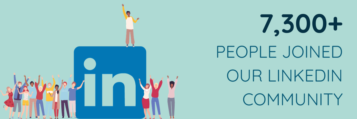 7,300+ people joined our LinkedIn community 