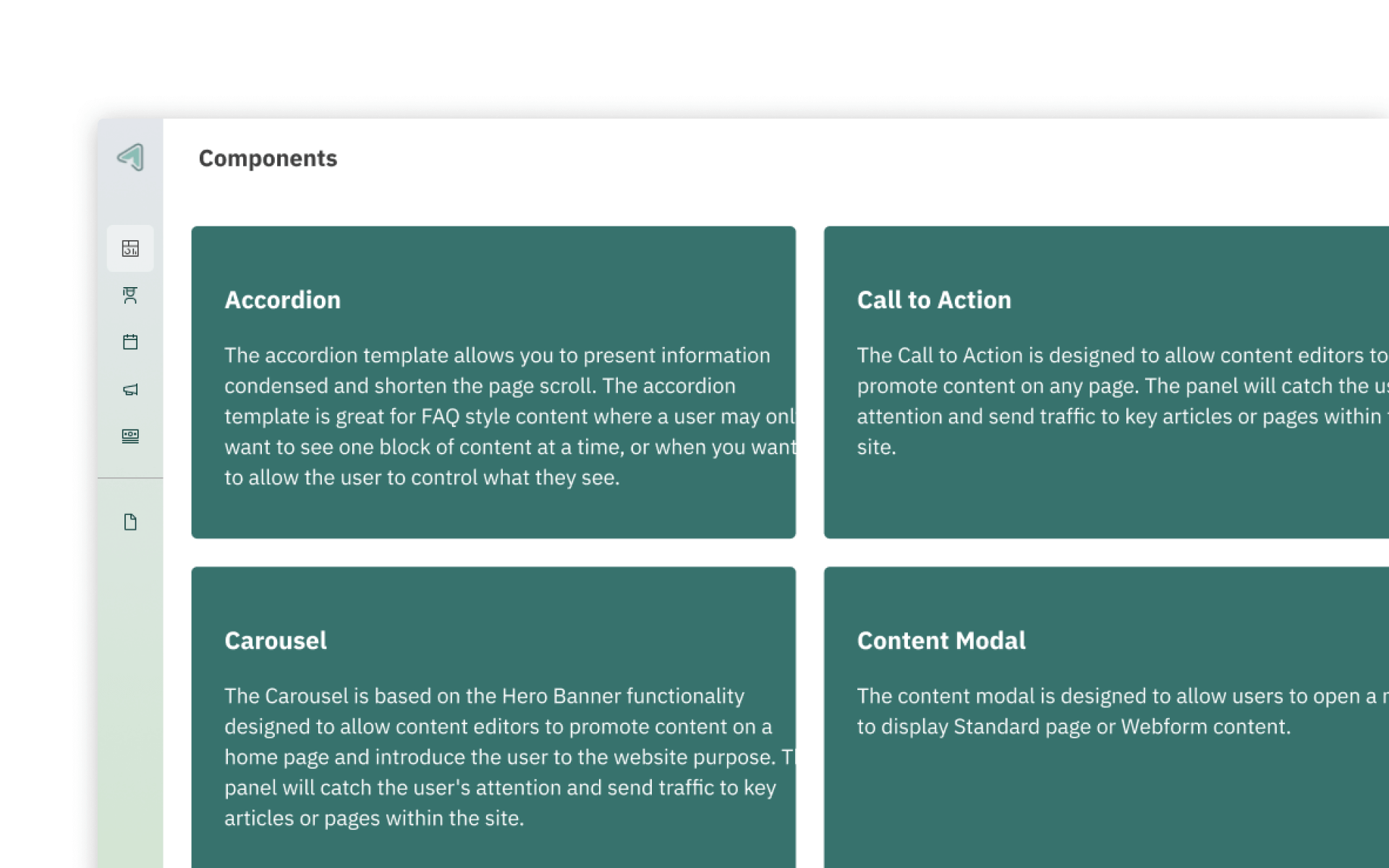 Component widgets