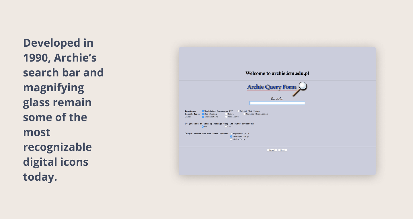 Archie query form landing page