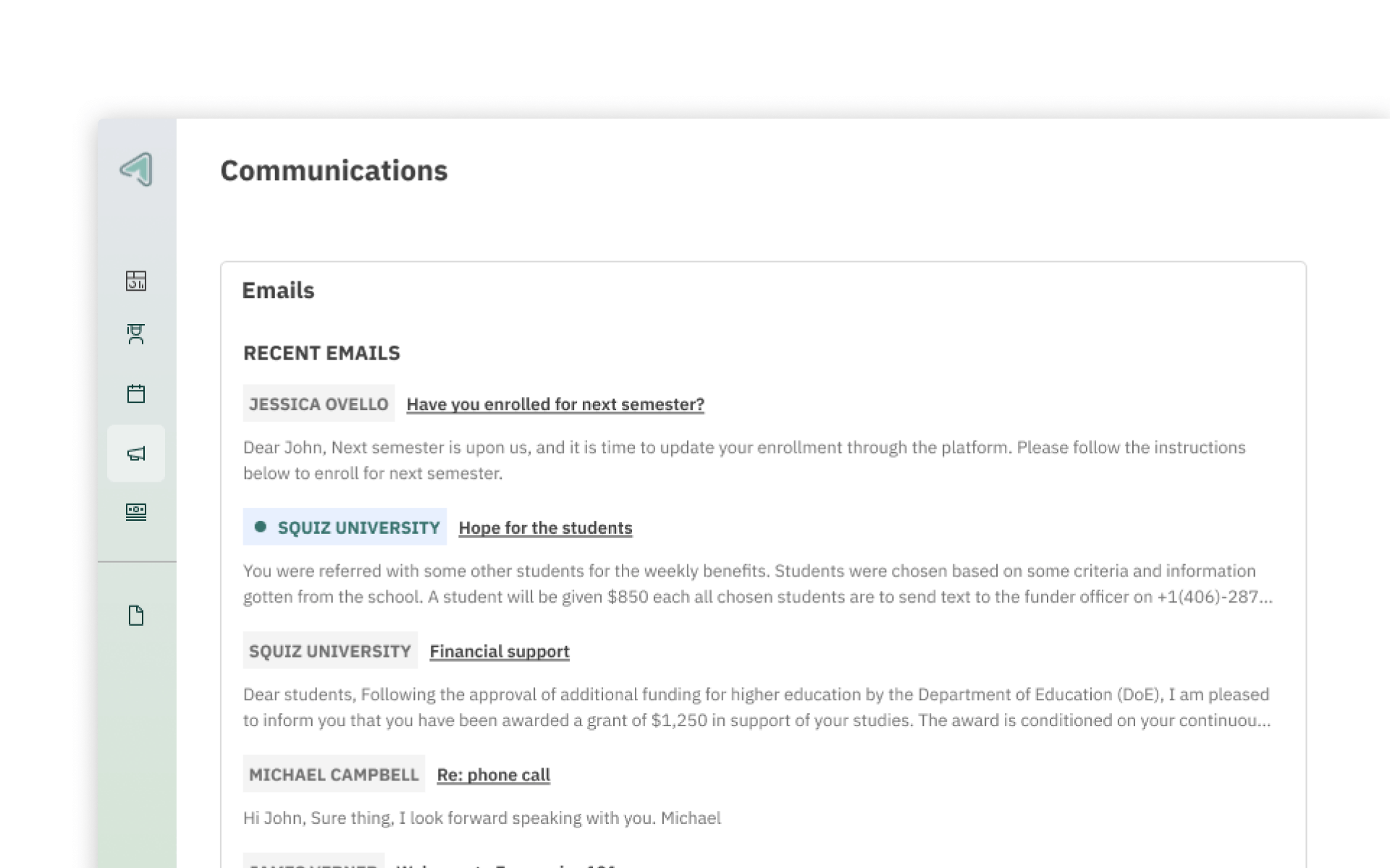 Communications