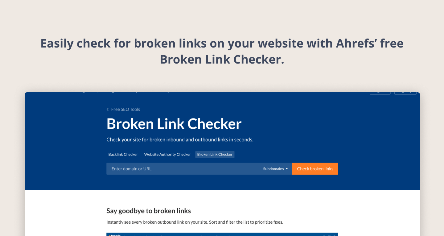 Broken Link Checker