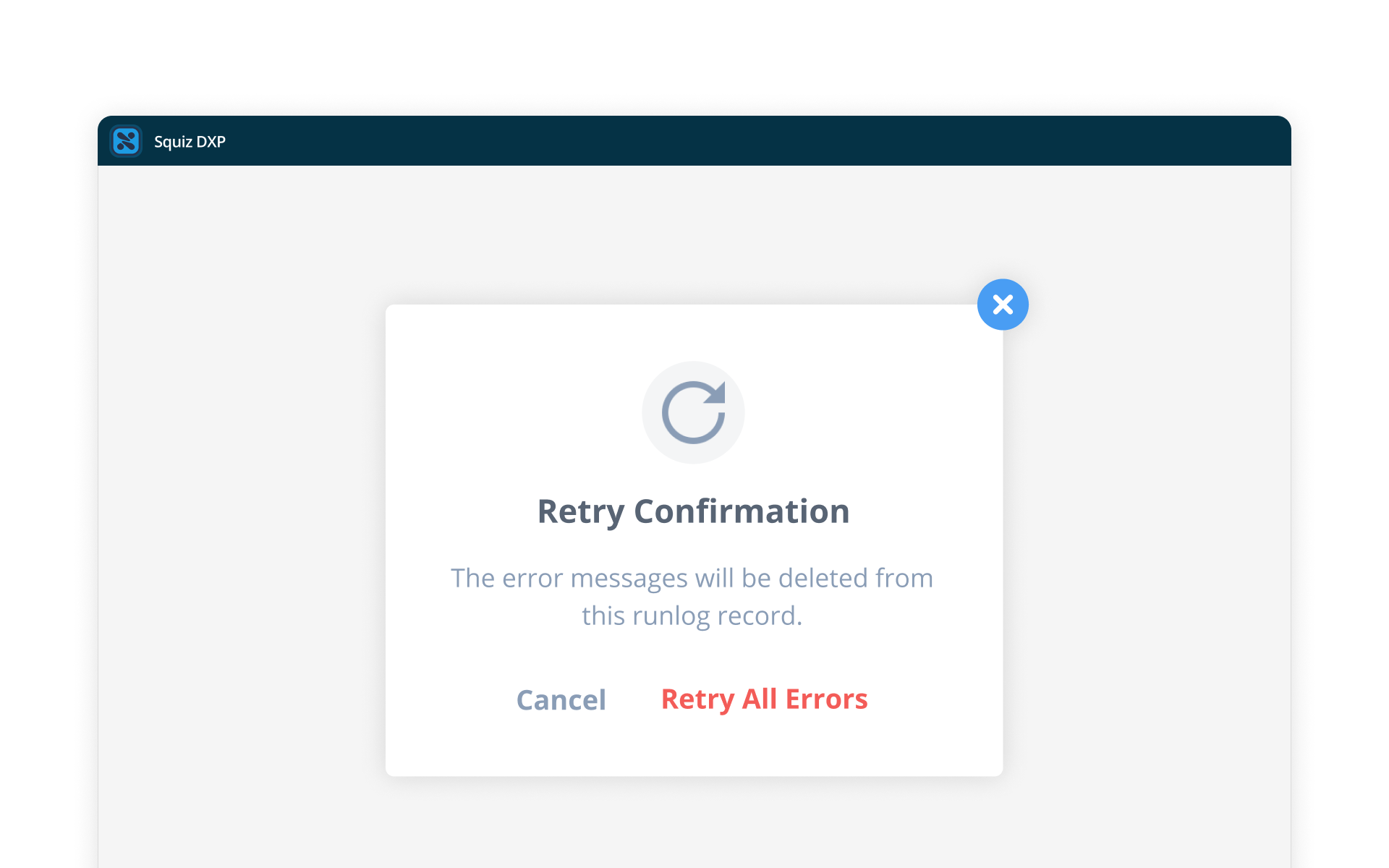 Error retry