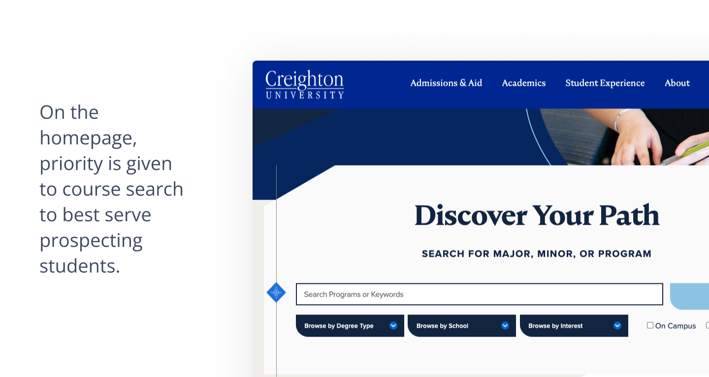 Creighton University homepage