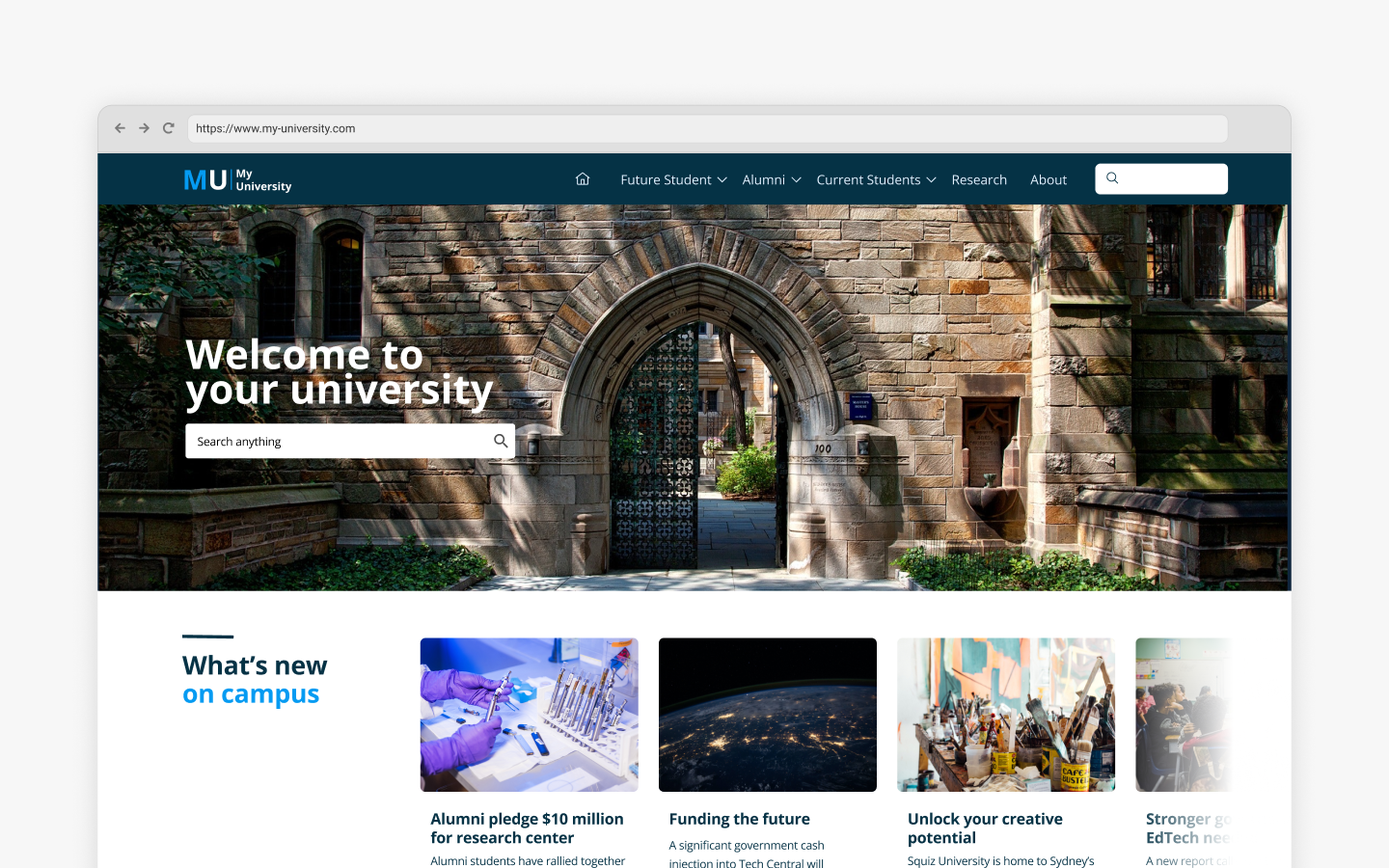 University website
