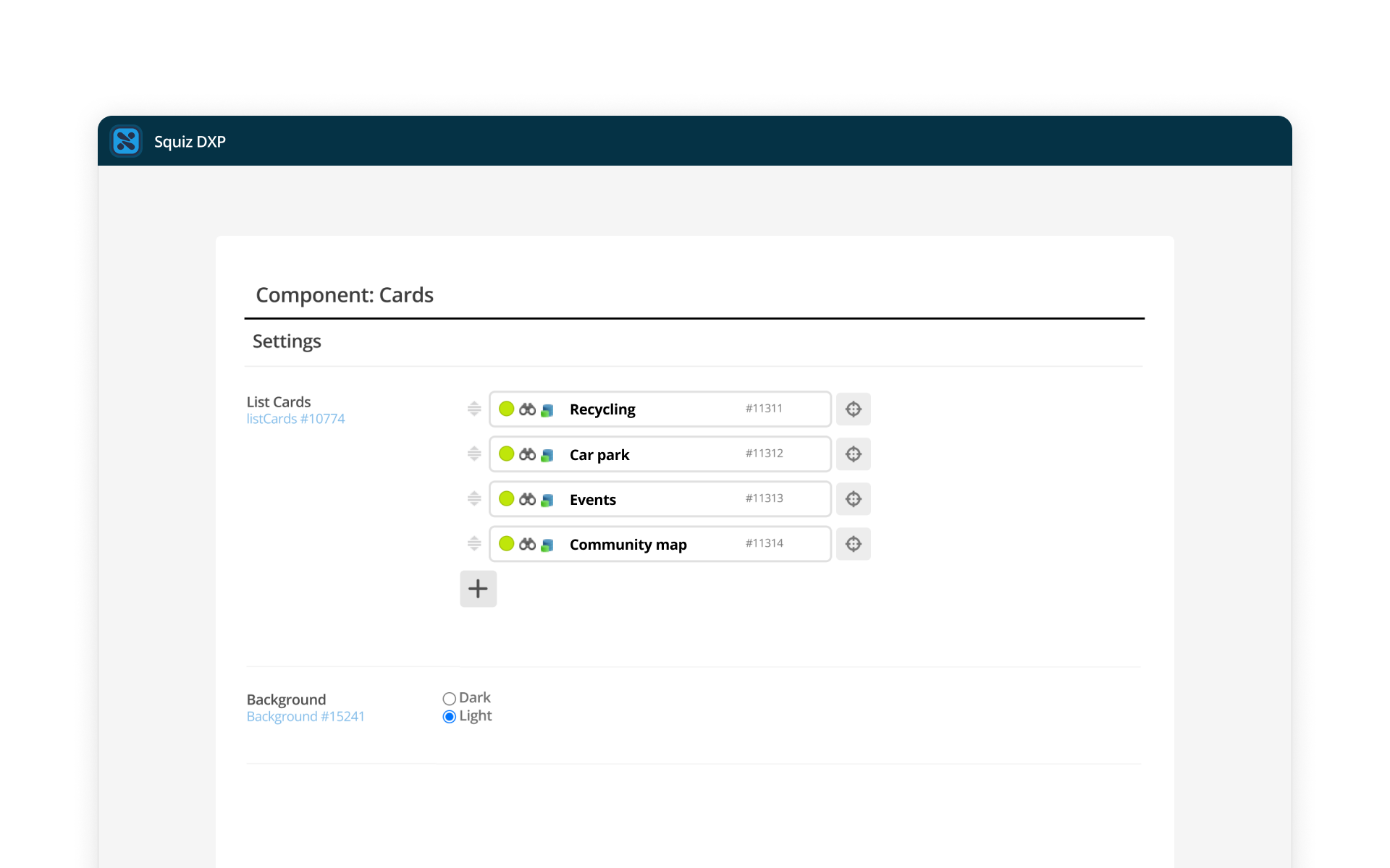 Reusable components - government