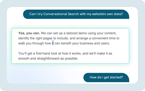 conversational search question