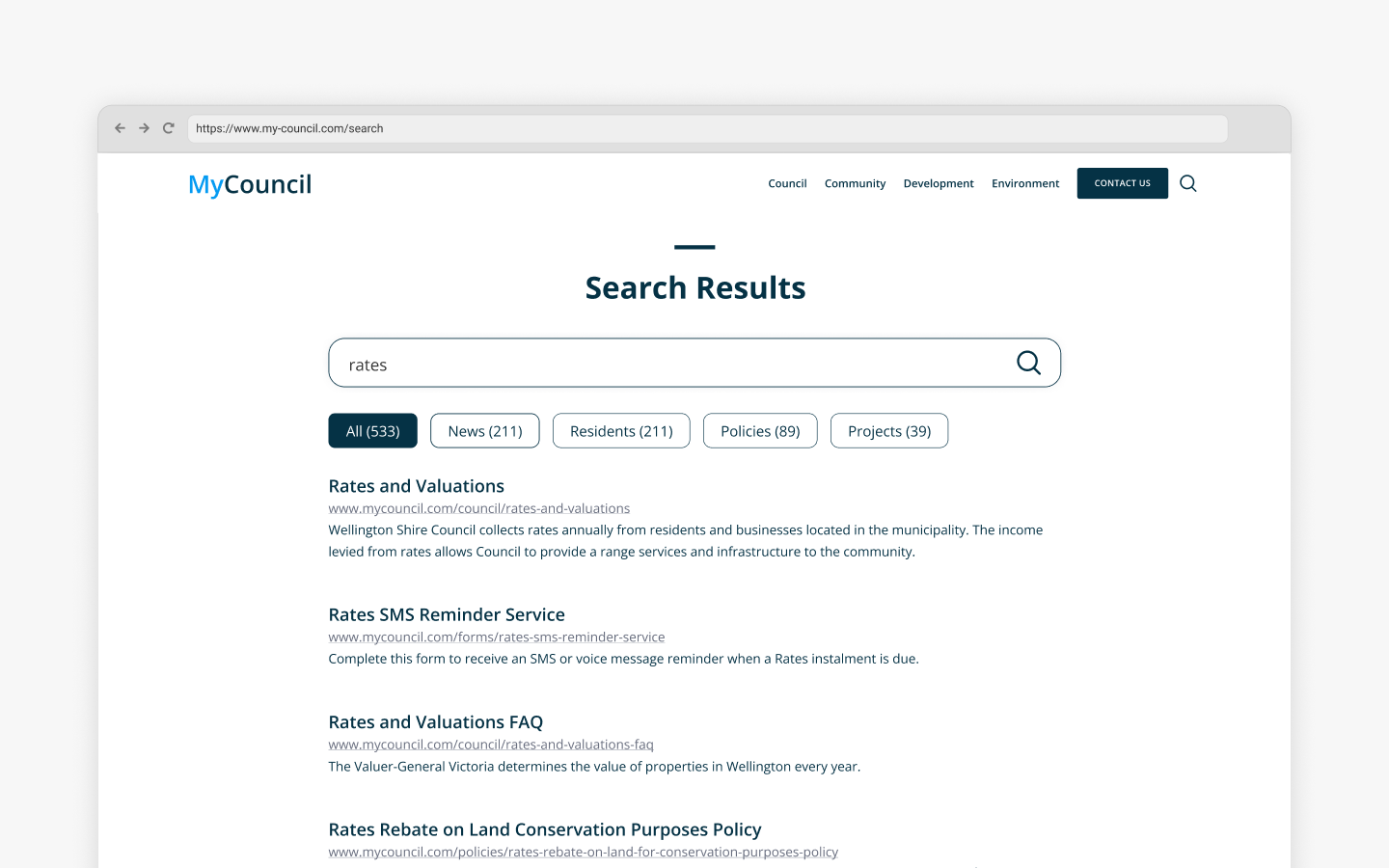 Government search