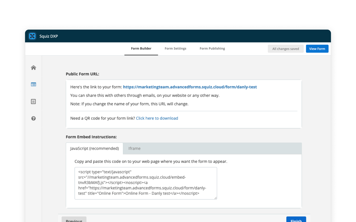 Publish and share across channels v2