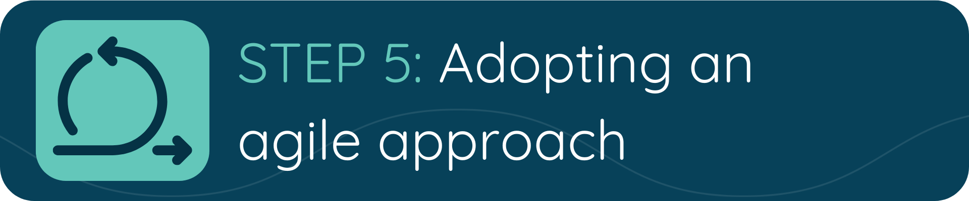 Adopting an agile approach