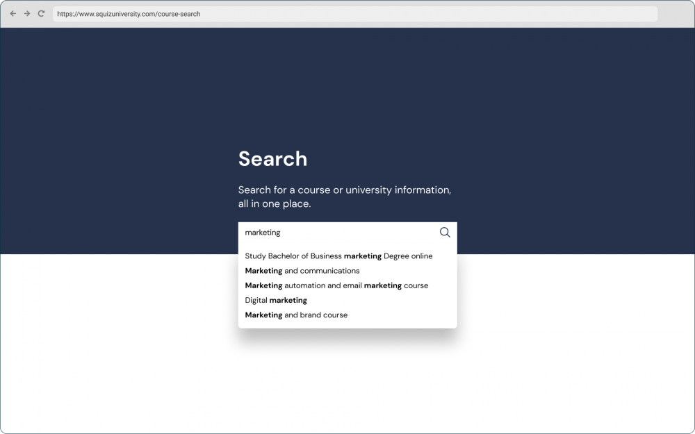 Predictive search | Squiz