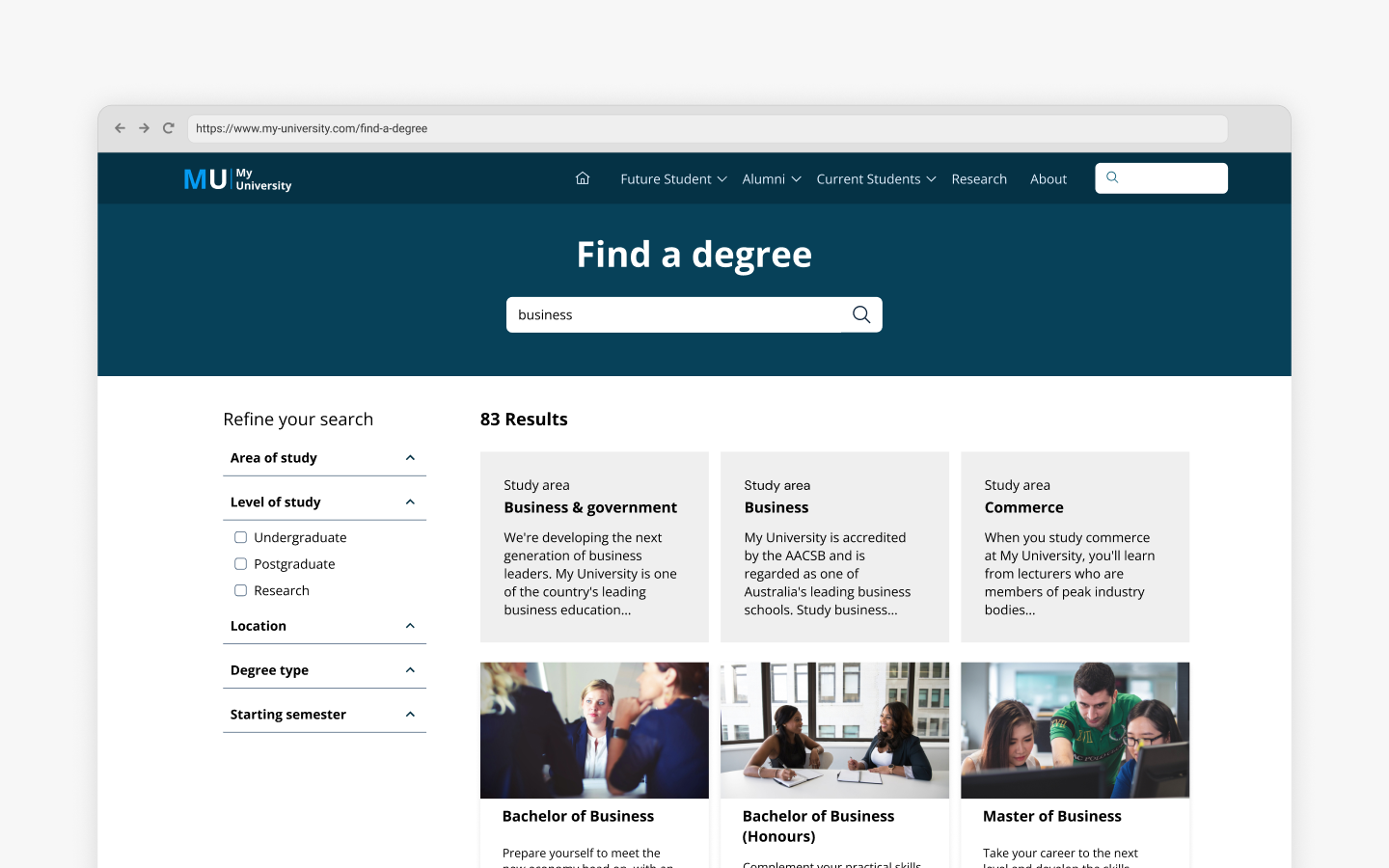 Course finder