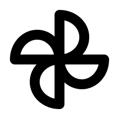 Icon showing a windmill