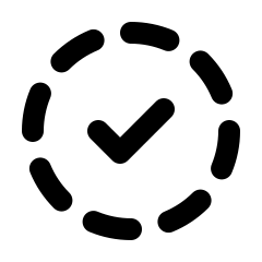 Icon Tick in Circle
