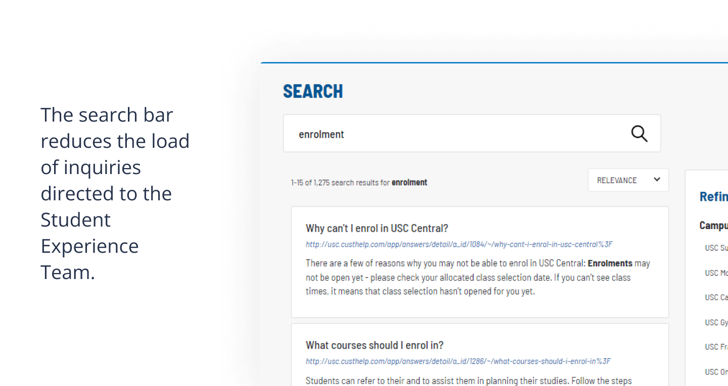 Search results