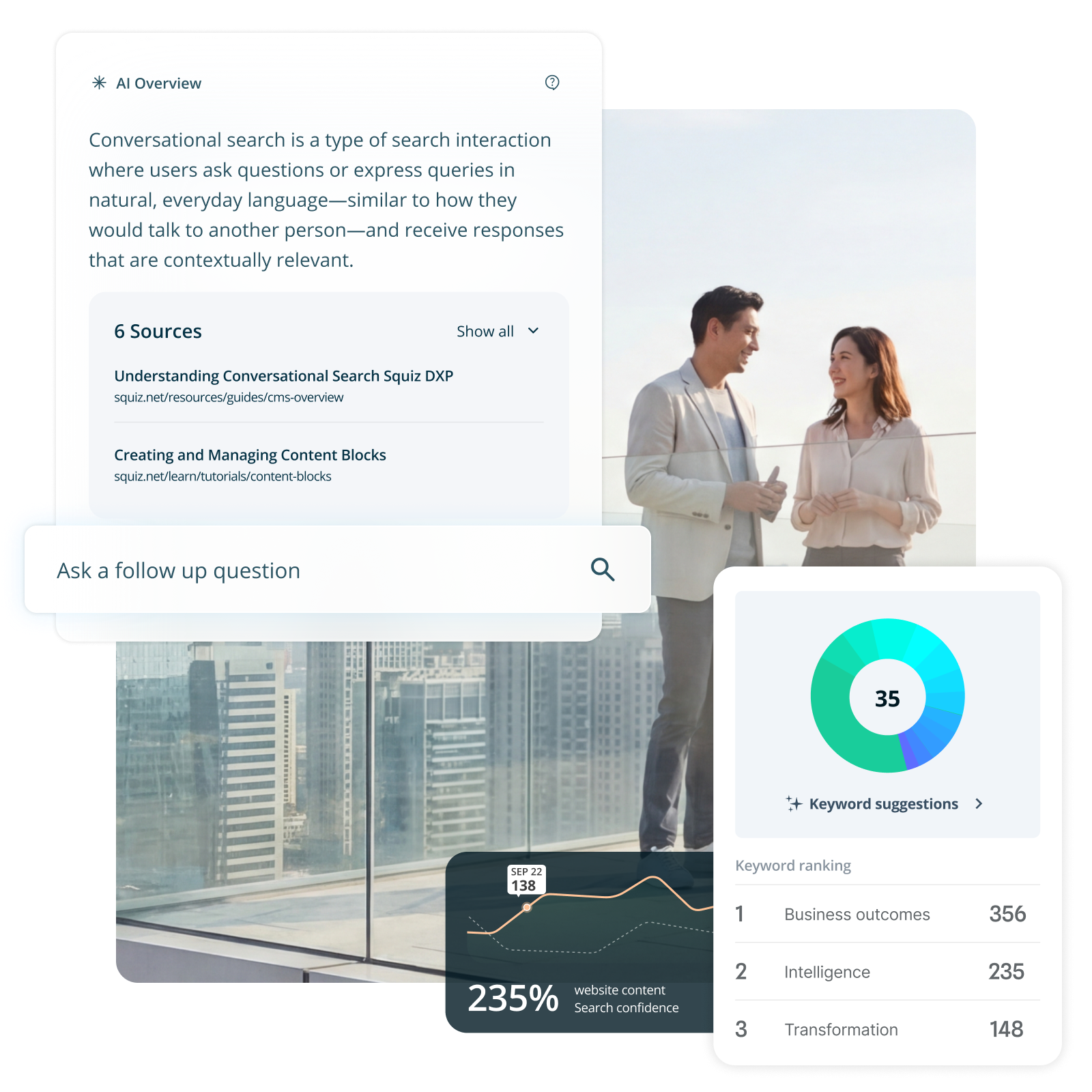 Product mock up image Funnelback Search