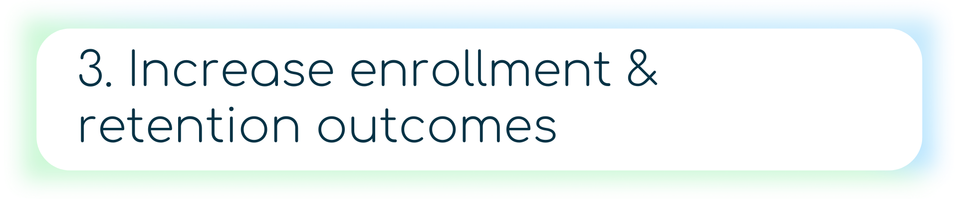 An admissions interface shows a clear application pathway and timely student support. The visual implies that improved digital experiences through AI search can streamline the enrollment process and keep students engaged, supporting retention.