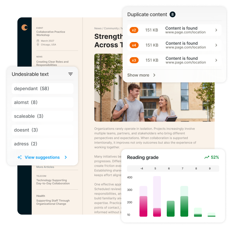 Product mock up image content auditor